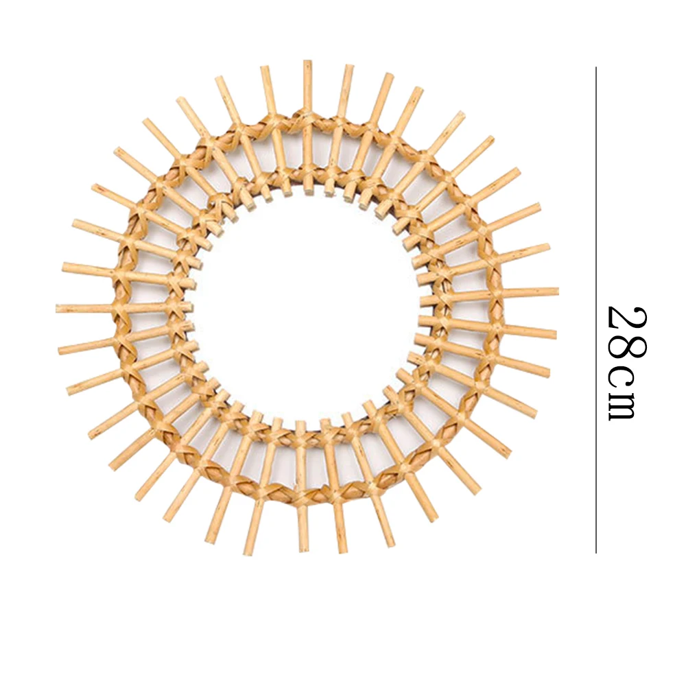 Скандинавская настенное висящее зеркало для макияжа круглое туалетное из