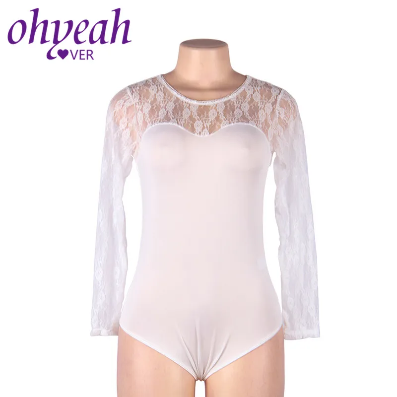 Женский комбинезон с длинным рукавом Ohyeahlover черный большого размера RM80372 |