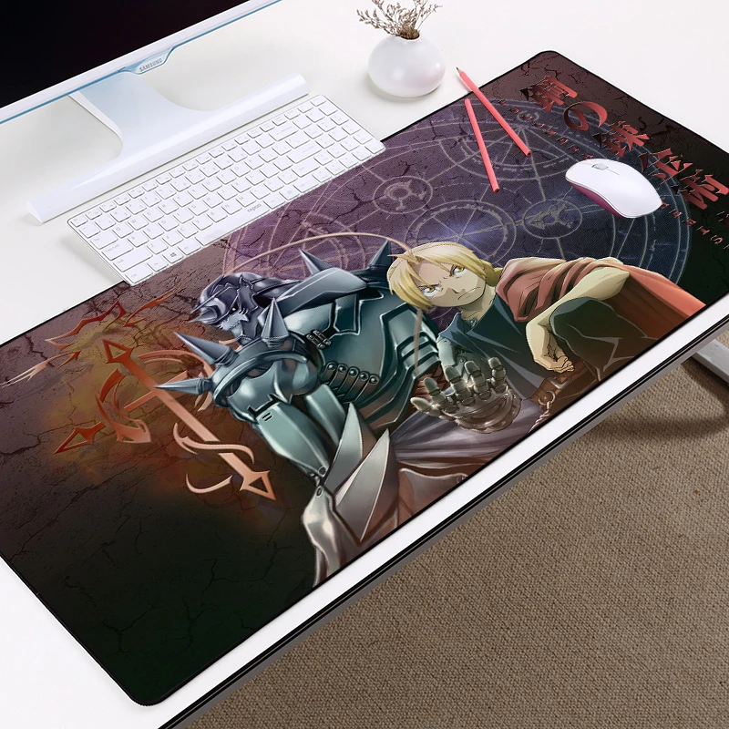 Fullmetal Alchemist Pad on The Table Gaming Computer Carpet for Office Mouse Mat Xxl Rug Pc Gamer Mats Deskpad | Компьютеры и офис