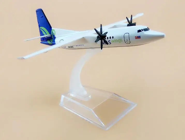 16 см металлическая воздушная Малайзия MAS MASwings FOK Fokker F-50 F50 Airways модель самолета Модель w Стенд самолета