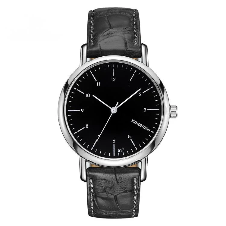 

Fashion ultra-thin men's and women's Quartz non mechanical belt aterproof h high-end couple double scale belt