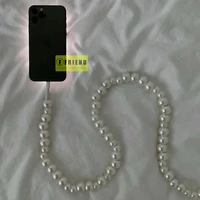 luxury minimalism pearl chain beads lightning iphone phone charging cable for iphone 11 12 pro max 7 8p xs xr phone data cable