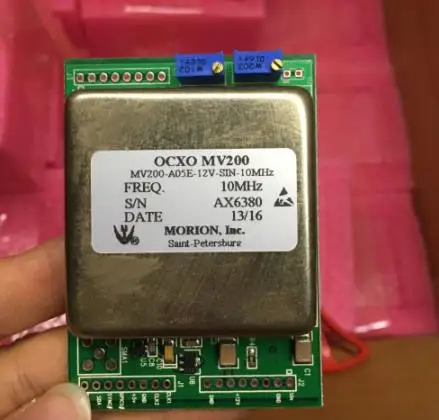 Оригинальный кварцевый генератор постоянного температуры OCXO MV200 A05E 12V SIN 10MHZ