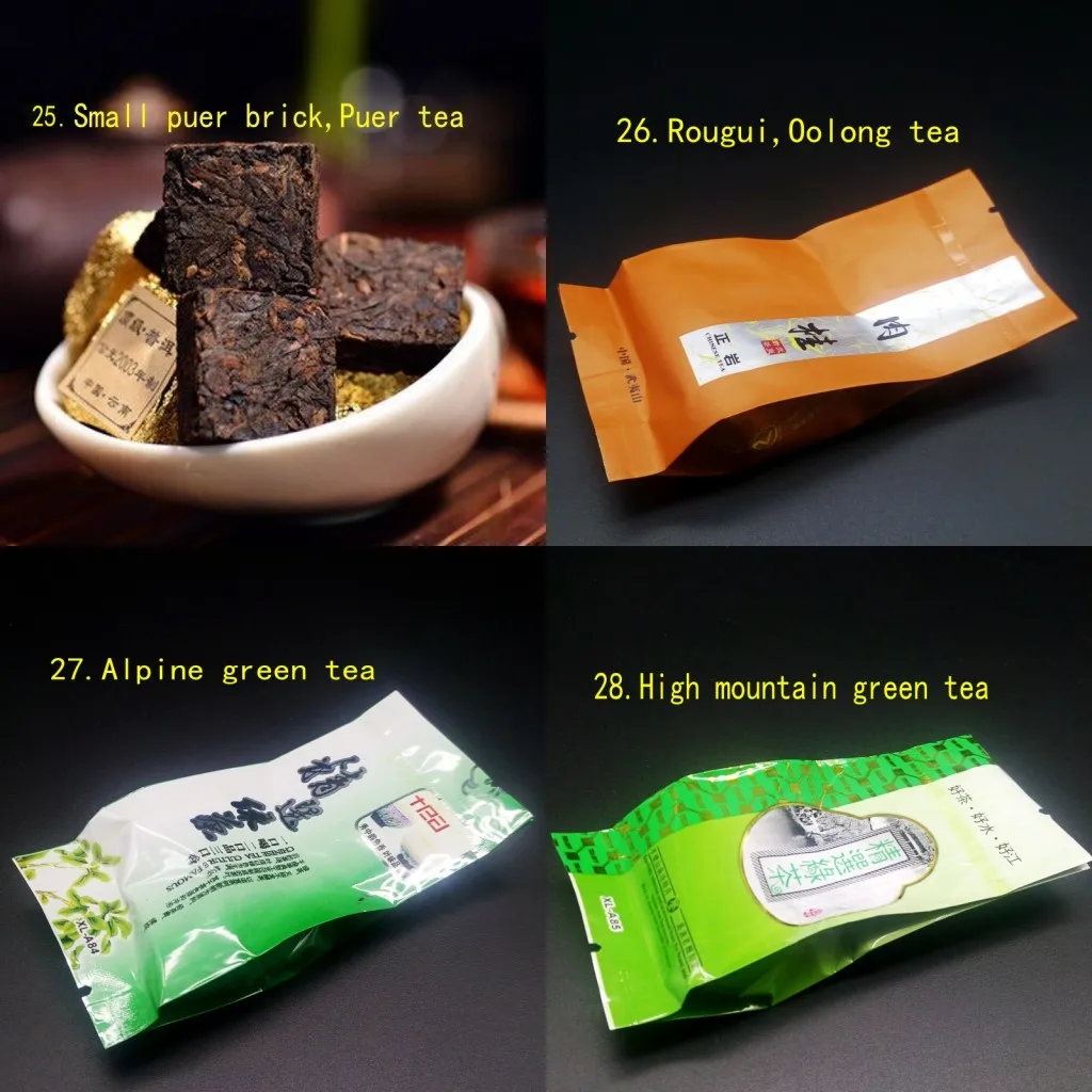 28 разных ароматов Китайский чай включает в себя молоко Oolong Pu erh травяной
