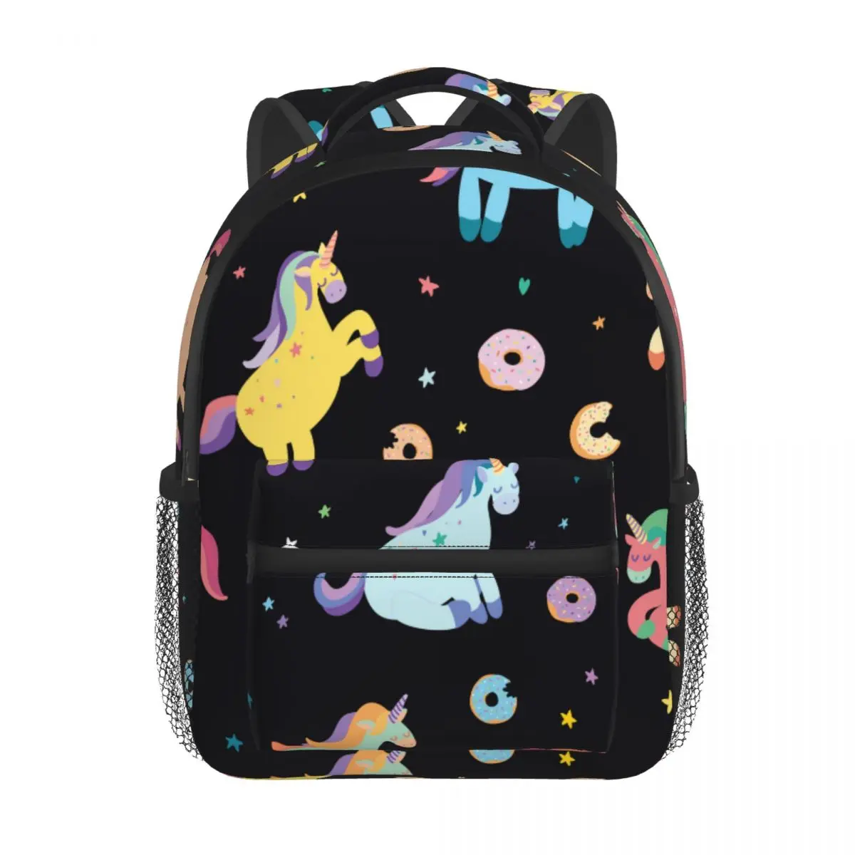 Kids Backpack Cute Unicorns With Donuts Kindergarten Children Mochila School Bag