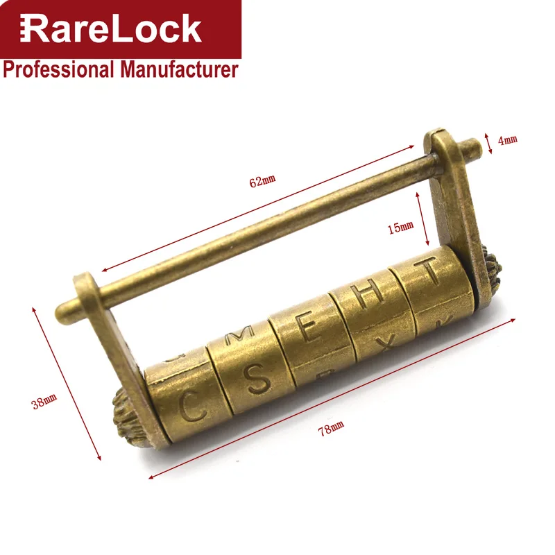 Комбинированный Замок 5 букв фиксированный пароль замок для шкафа игрового бокса