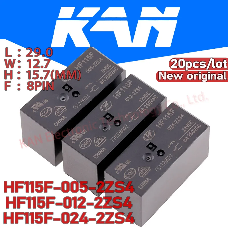Бесплатная доставка 20 шт./лот HONGFA реле JQX/фотомагнитная деталь 8PIN 8A 5V 12V 24V Оригинал