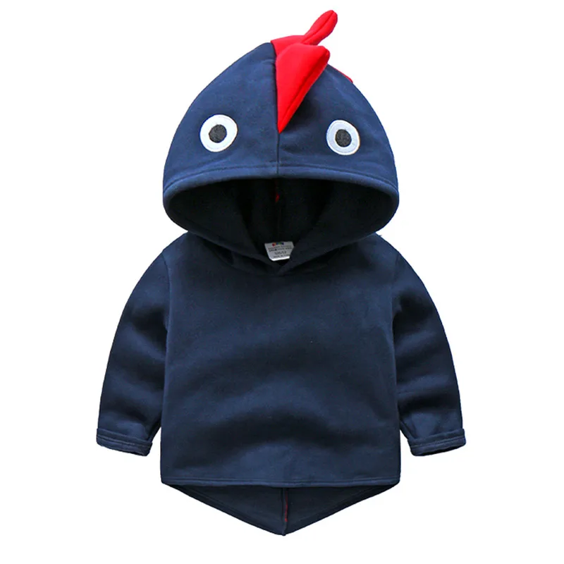 2021 на весну осень и зиму Детский свитер с динозавром HoodiesBoy детская флисовая