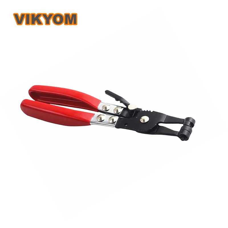 

Car Water Pipe Hose Clamp Clip Plier Flat Band Ring Type Pliers Hose Removal Tool Straight Throat Hose Clamp Pliers Red/Silver