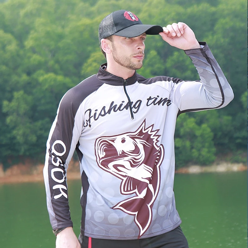

2021 Ice Silk Sunscreen Breathable Fishing Clothes Suit Jacket Men's Spring And Summer Team Custom Outdoor Jersey