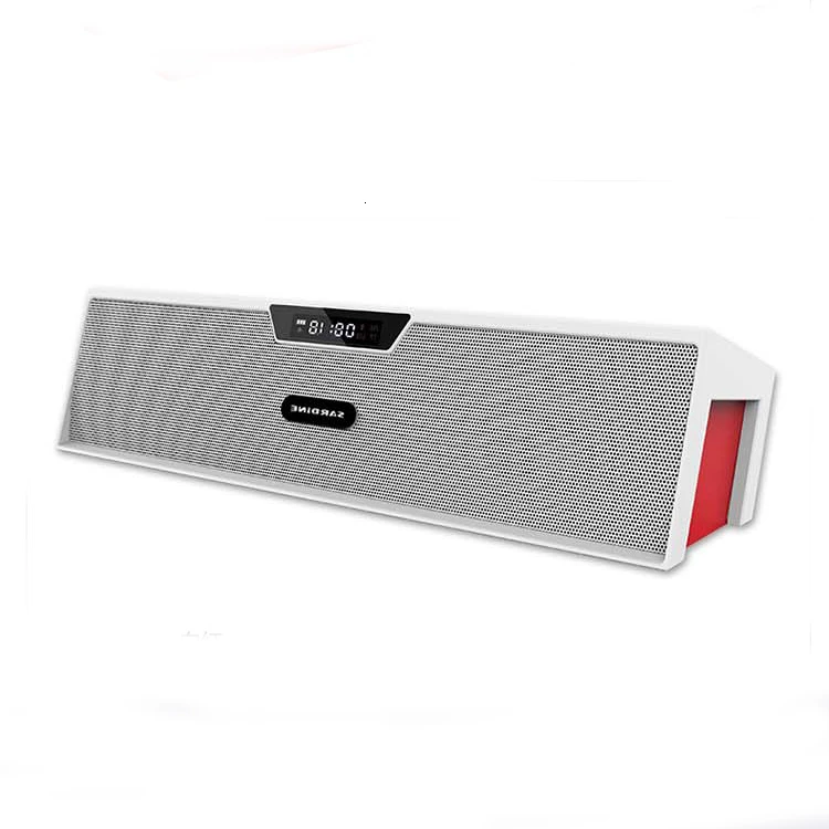 Sardine SDY-019 беспроводной Bluetooth динамик fm-радио 10 Вт портативный стерео сабвуфер Hi-Fi динамик s плеер с sd-картой - Цвет: White