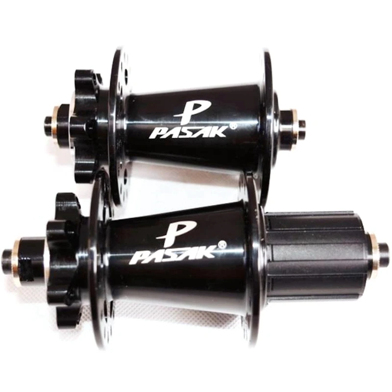 

2set PASAK Mountain Bike 4 Palin Bearing Disc Brake Hub Front Rear Axle Hubs 32 Hole Quick Release-Red & Black