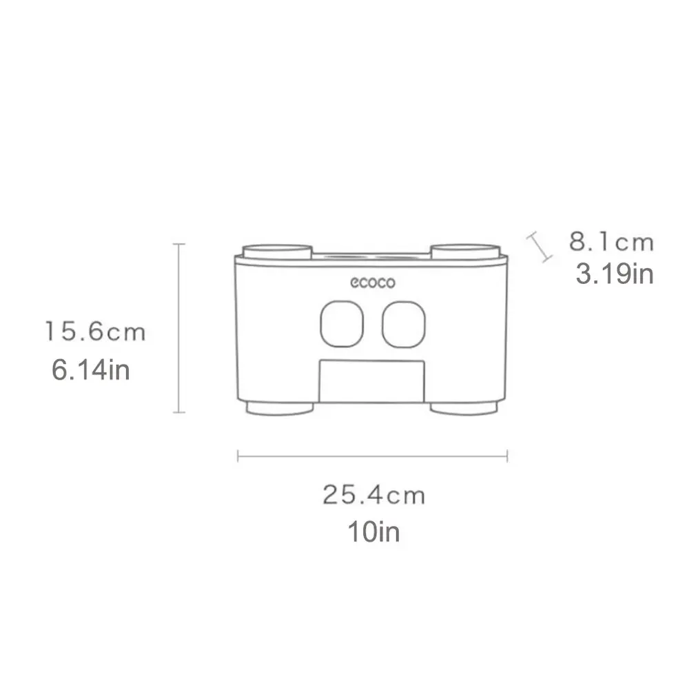 

Four Cups Of Happiness Home Four Family Of Teeth Toothpaste Washing Cup Toothbrush Holder Set Toothbrush Hanging Storage Box