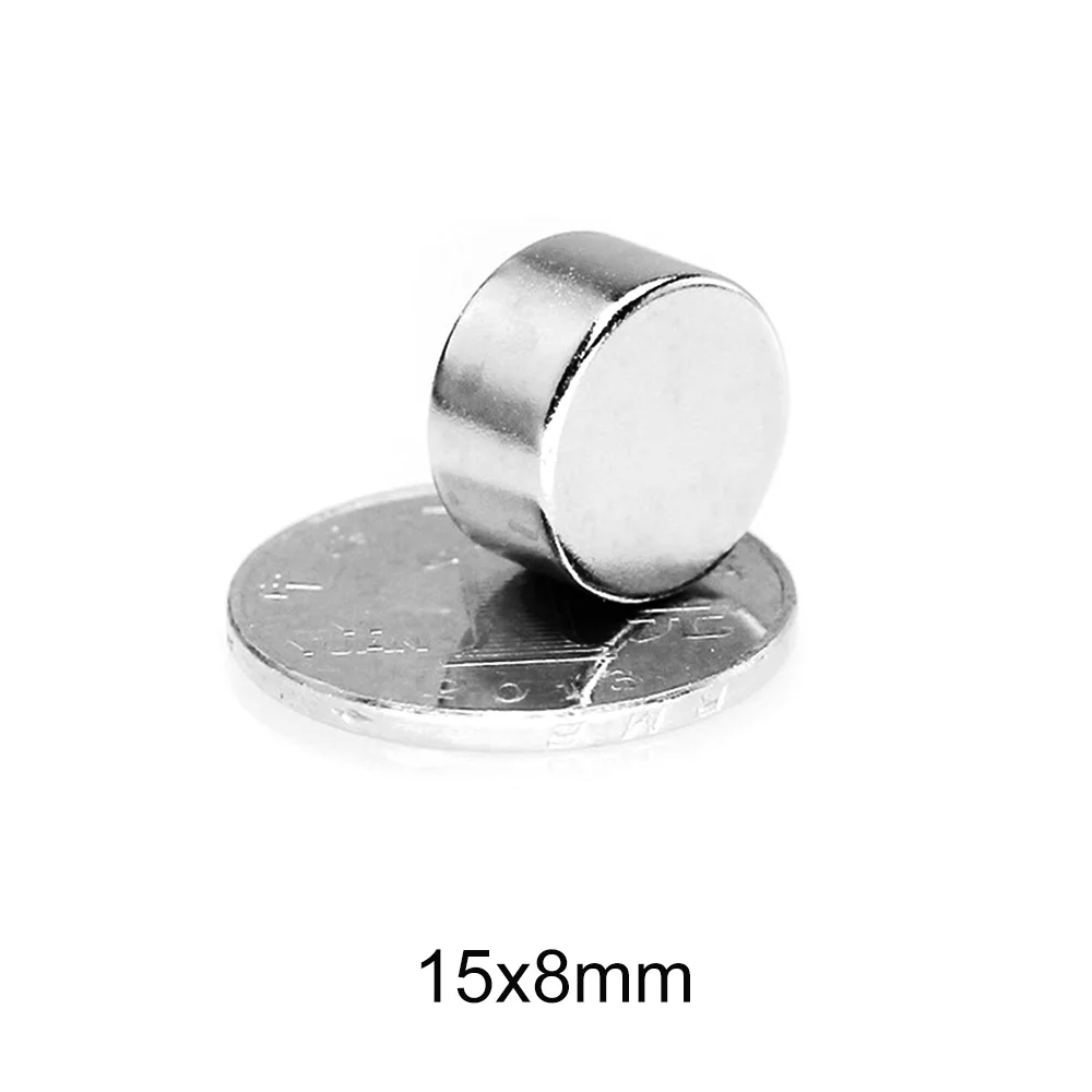 

2/5/10/20/30pcs 15x8 Small Magnets 15mmx8mm N35 circular Neodymium Magnet 15x8mm Permanent NdFeB Magnet 15*8 Disc magnet