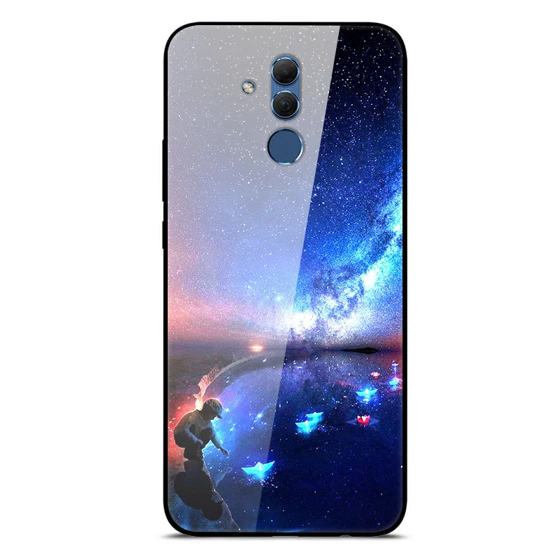 Mate 20 Lite чехол для huawei mate 20 Lite чехол s 6,3 силиконовый бампер из закаленного стекла+ Жесткая задняя крышка из поликарбоната чехол для телефона s Coque - Цвет: 36