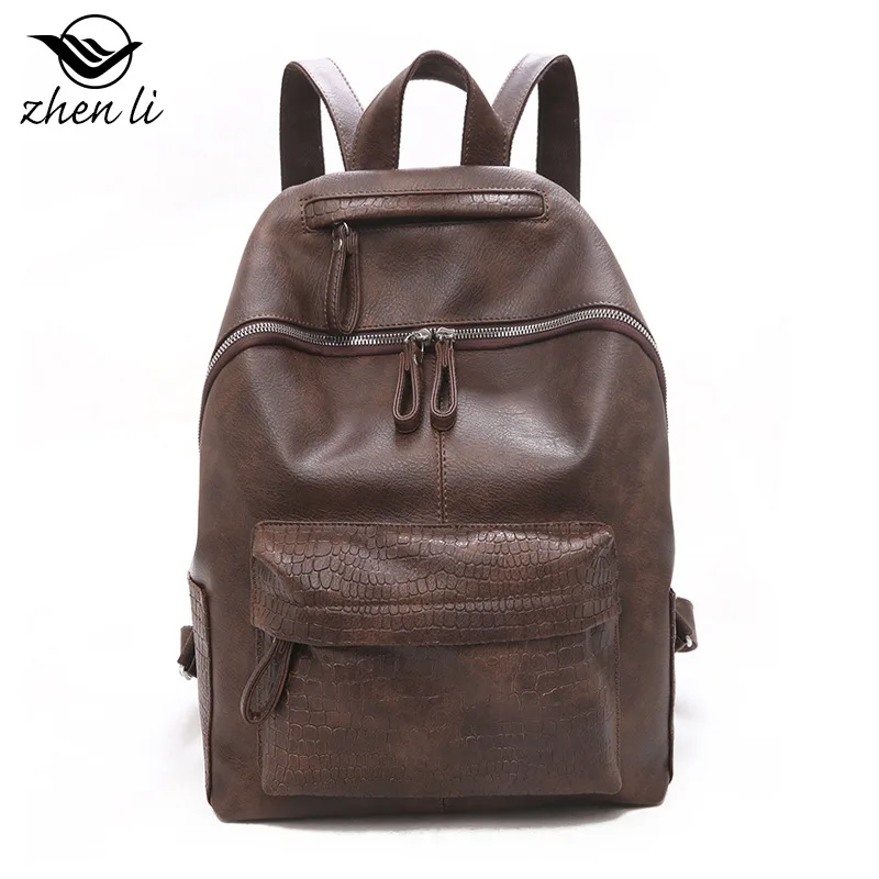 

2021 New Arrivals Women PU Leather Backpacks Multiple Choice Solid Color Geometric High Quality Girl's Retro Street Style Bag