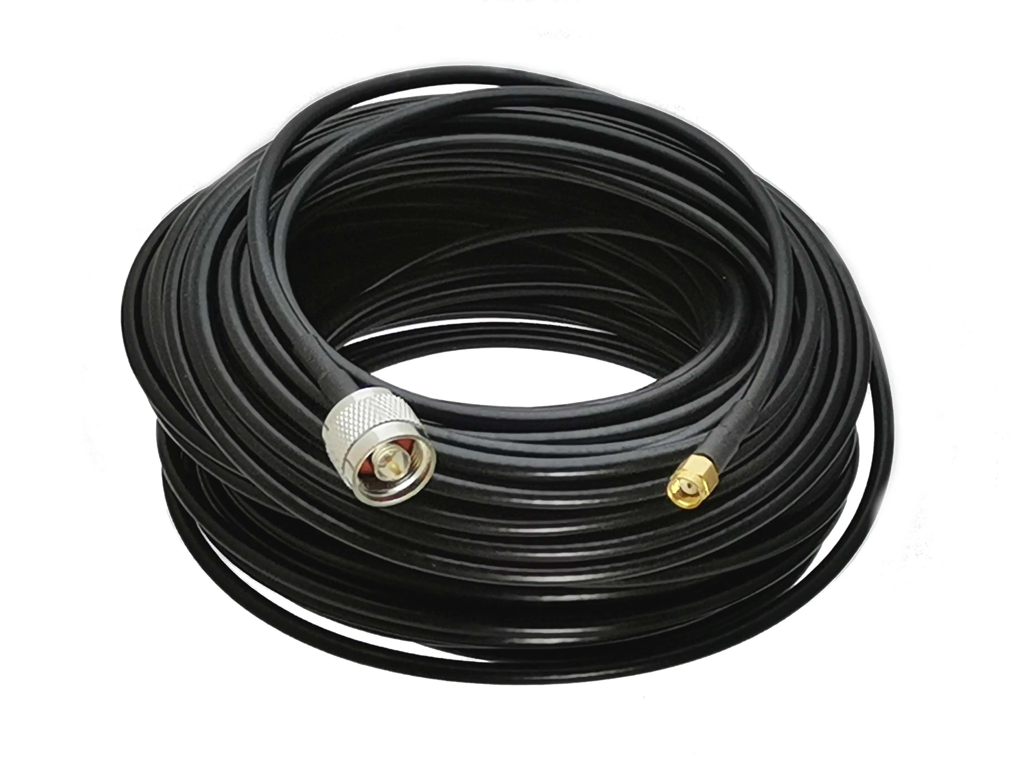 1 шт. RG58 N штекер к RP SMA Штекерный Разъем RF коаксиальный гибкий соединительный