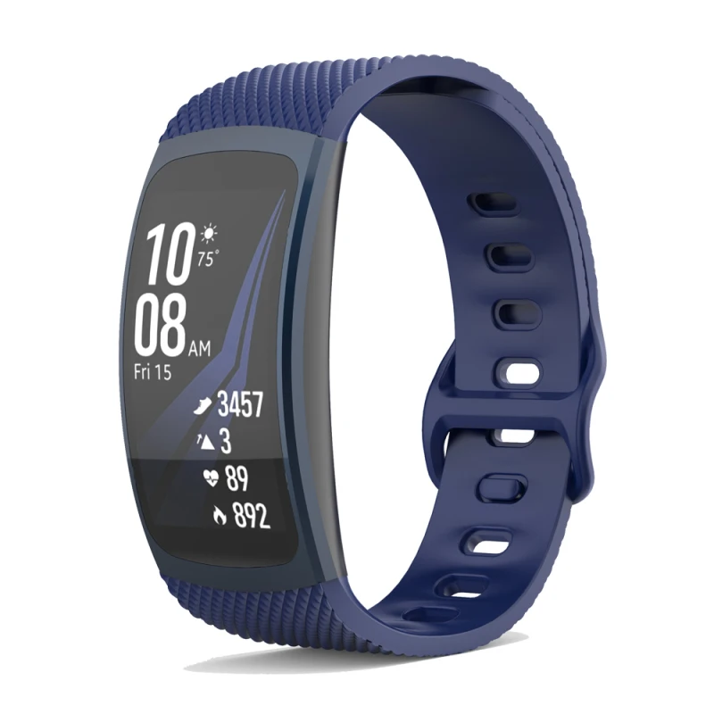 Силиконовый браслет на запястье для Samsung Gear Fit2 Pro SM R360 R365 спортивный ремешок с