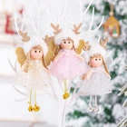 Новогодний подарок 2021, милая кукла-ангел, Рождественское украшение на елку, Рождественский Декор, Рождественское украшение для дома, Рождество 2020, подарок для детей