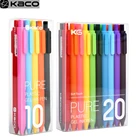 Гелевая ручка Kaco 0,5 мм, цветные ручки со стержнями из гладкого АБС-пластика, для студентов, офиса, рисования