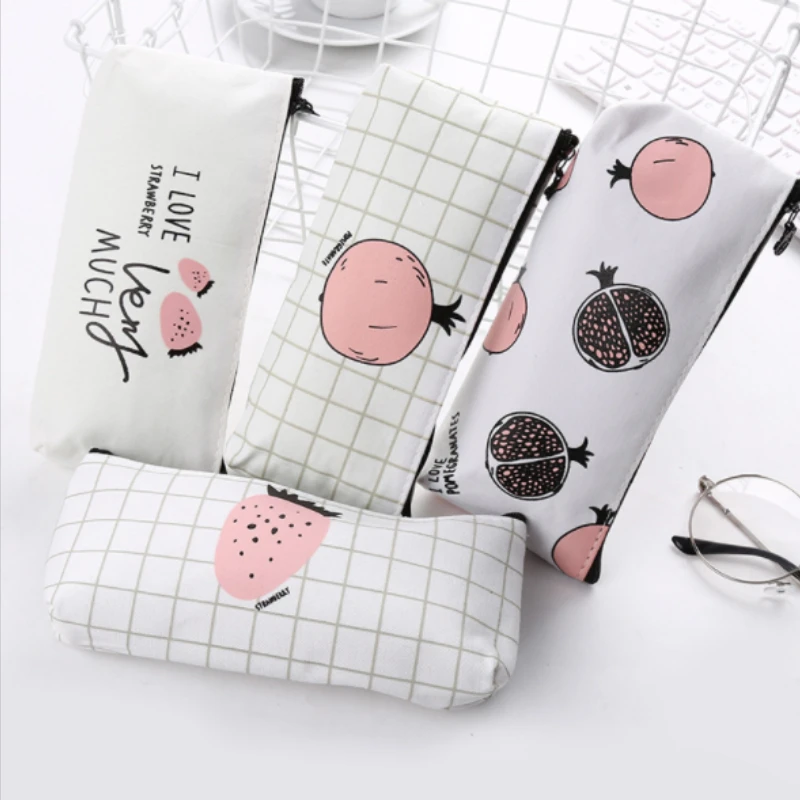 1 шт. мультяшный пенал с фруктами арбуз ананас клубника чехол для карандашей