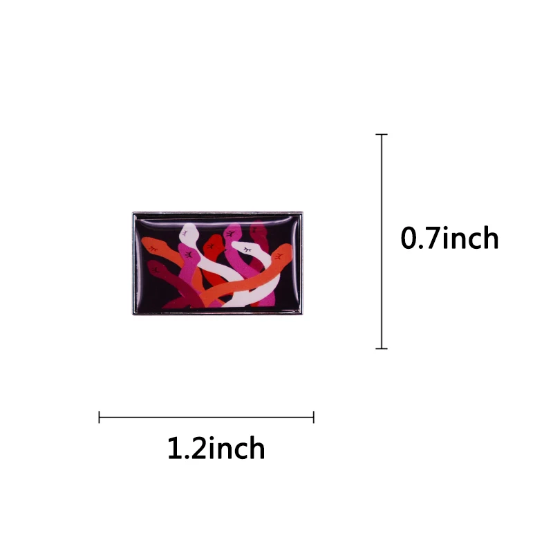 Яркая брошь в виде гордости змеи из мультфильма Shyly значок на булавке забавные