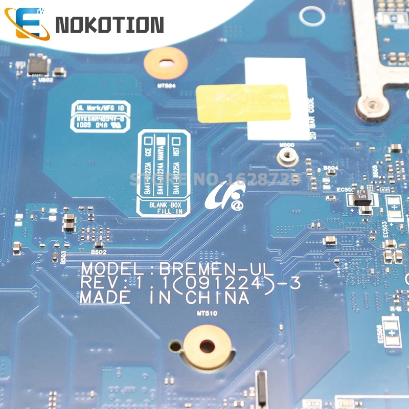 NOKOTION BREMEN-UL для samsung R528 R530 Материнская плата ноутбука BA92-06338A BA41-01225A BA92-06336A BA92-06338B BA92-06336B