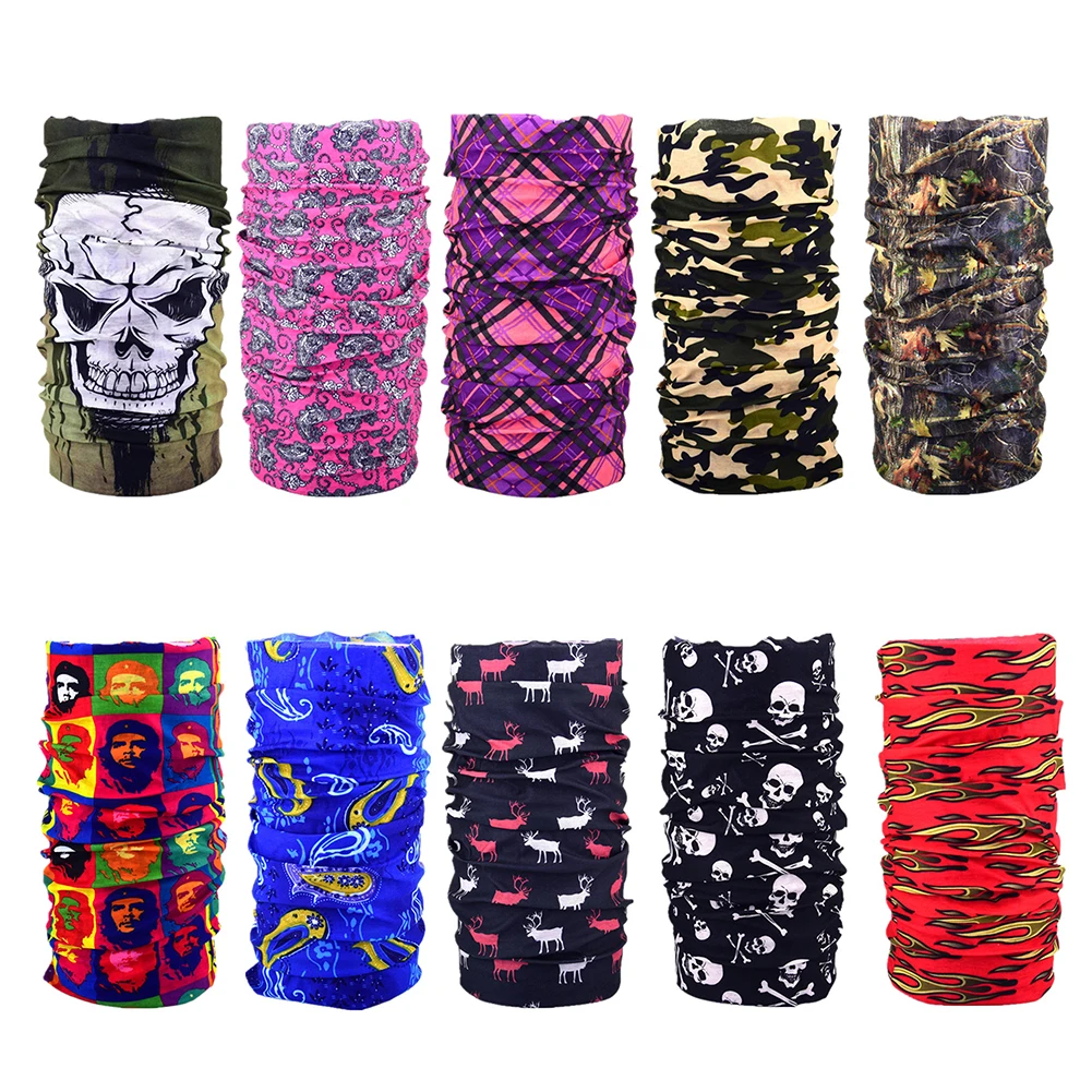 Печать велосипедов Велоспорт Спортивная маска для лица крышка шеи трубка