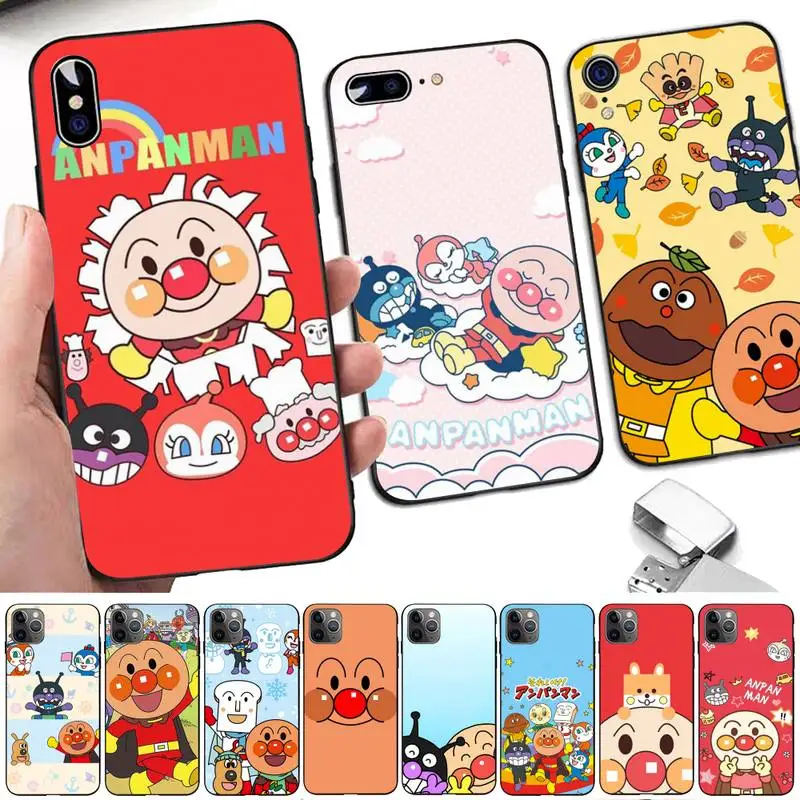 

Fashion Anpanman Phone Case for iPhone 11 12 13 mini pro XS MAX 8 7 6 6S Plus X 5S SE 2020 XR case