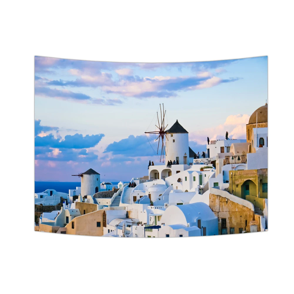 

Ледяной замок, океан, гобелен, настенное одеяло, синее море, небо, стена с фоном, ткань для стены, спальни, украшение для дома