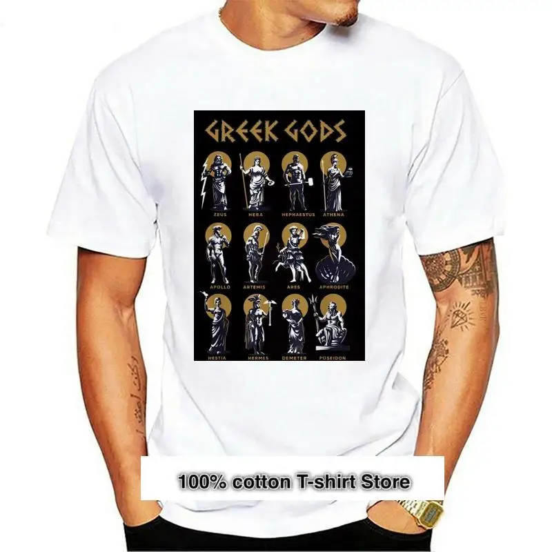 

Camiseta de mitología griega para hombres y mujeres, camisa con diseño de leyendas antiguas
