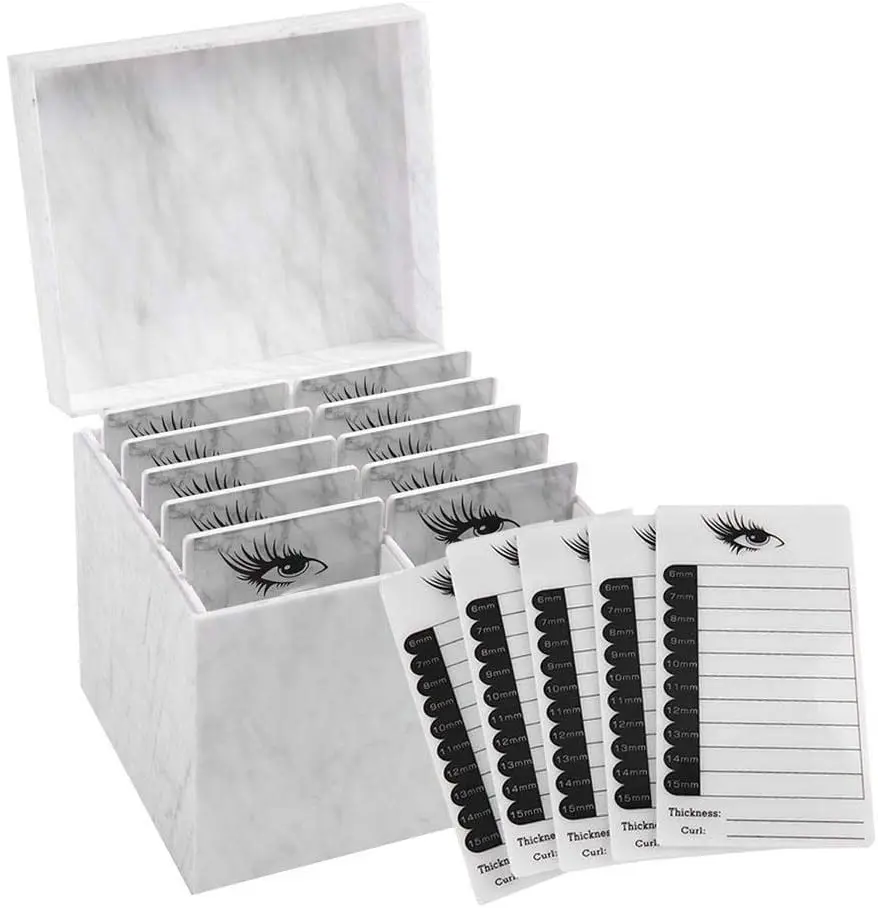 

10 слоев пучковые ресницы для хранения коробка Дисплей стенд Мрамор организатор ящик для искусственных ресниц держатель прививка наращиван...