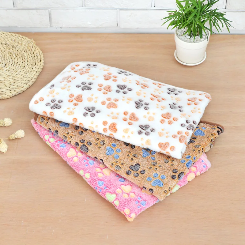 Теплые одеяла для собак зимняя кровать мягкий коврик домашних животных щенок