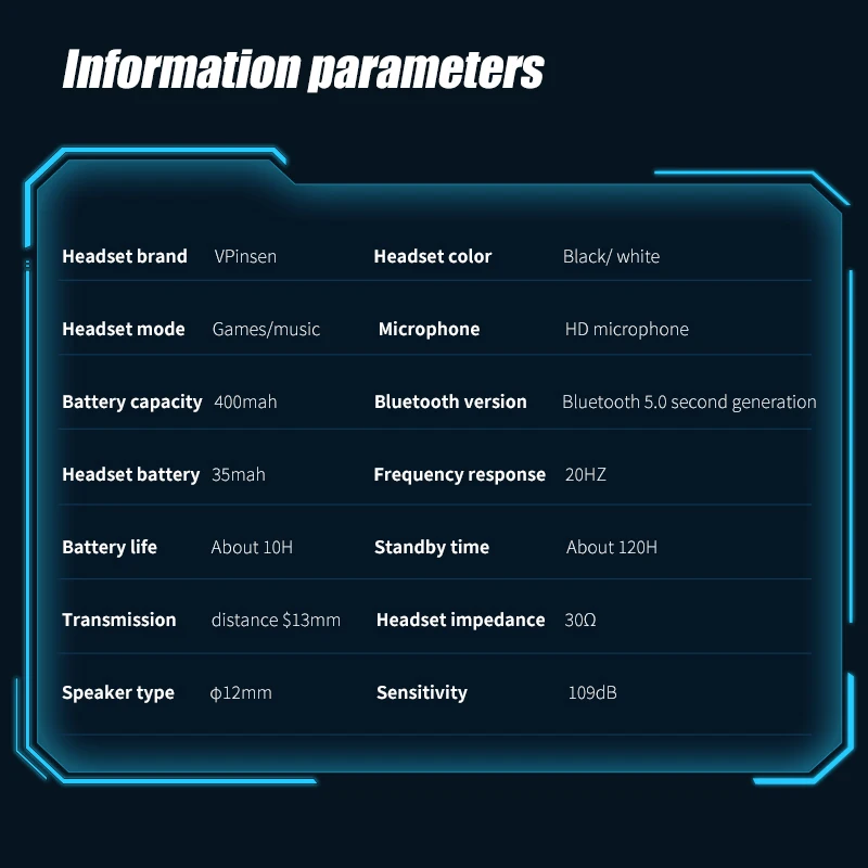 Беспроводная игровая гарнитура P30 TWS Bluetooth 5 1 наушники-вкладыши с ультранизкой