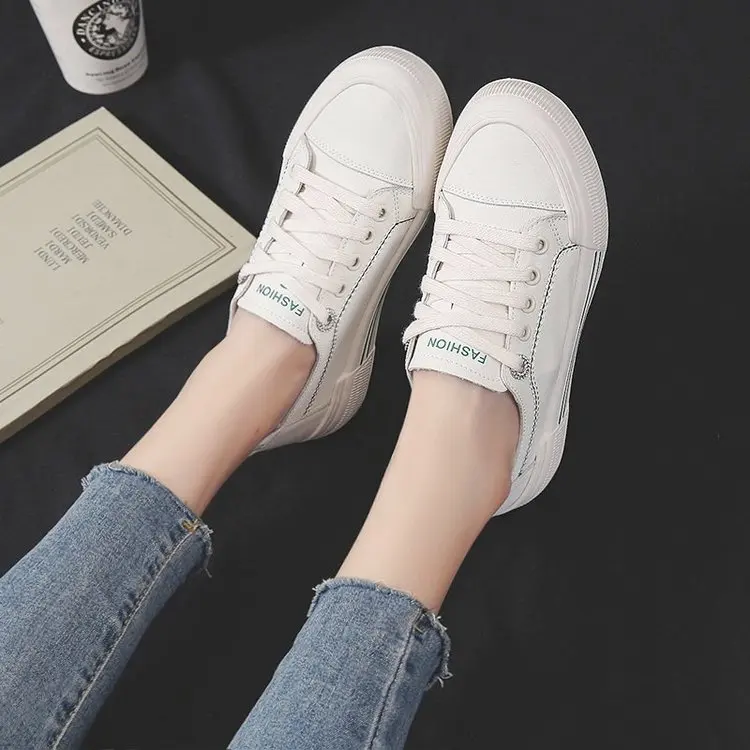 

Уличная обувь для стрельбы, маленькие белые туфли, Новинка весна-осень, простая и универсальная удобная женская повседневная обувь на плоск...