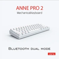 anne pro 2 rgb 60 mechanical red blue brown switch bluetooth 5 0 type c keyboard mini portable wireless cherry gateron kailh