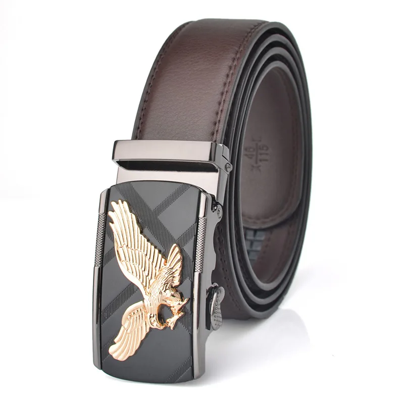 

High Grade Eagle Leather Belt with Automatic Buckle for Men's Business and Leisure Designer Belts Men High Quality 3.5cm