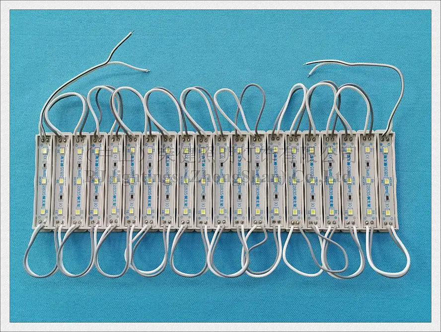 SMD 2835 Светодиодный светильник модуль для Букв знак IP65 Светодиодный модуль DC12V SMD2835 3 светодиодный 0,8 Вт 90lm 64 мм* 9 мм Высокая яркость Энергосбережение