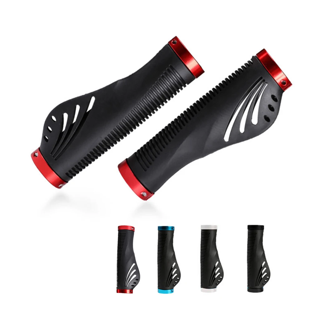 

Aluminum Alloy Mountain Bike Handlebar Grips Cover with Locking Shock-Absorbing Anti-Skid MTB Bicycle Grip Sleeve Cycling Parts