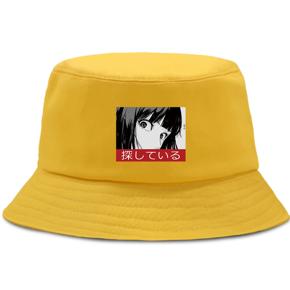 Cartoon Anime Avatar Print Fisherman's Hat Foldable Unisex Beach Cap Outdoor Summer New Bucket Hats Sun Shade Cotton Panama Caps |