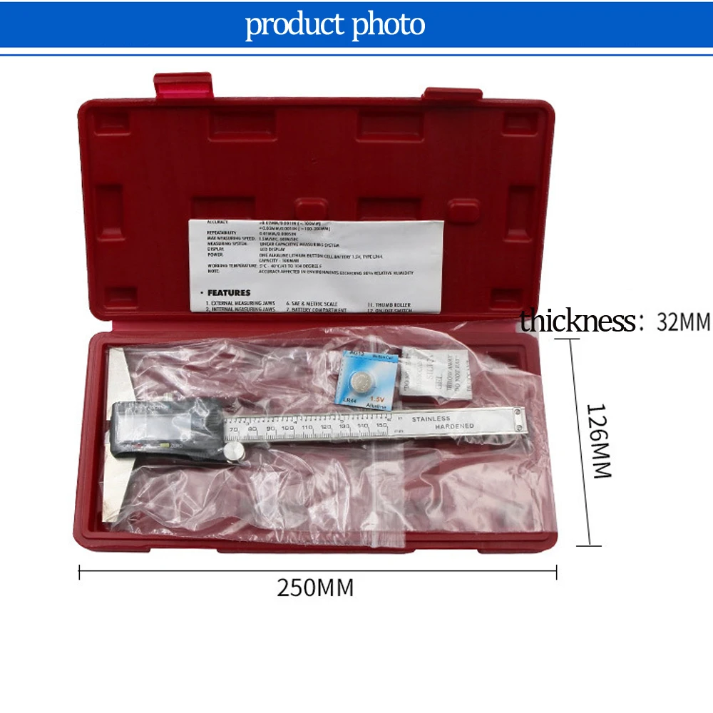 Штангенциркуль цифровой электронный датчик 0 150 мм Микрометр авто измерительный