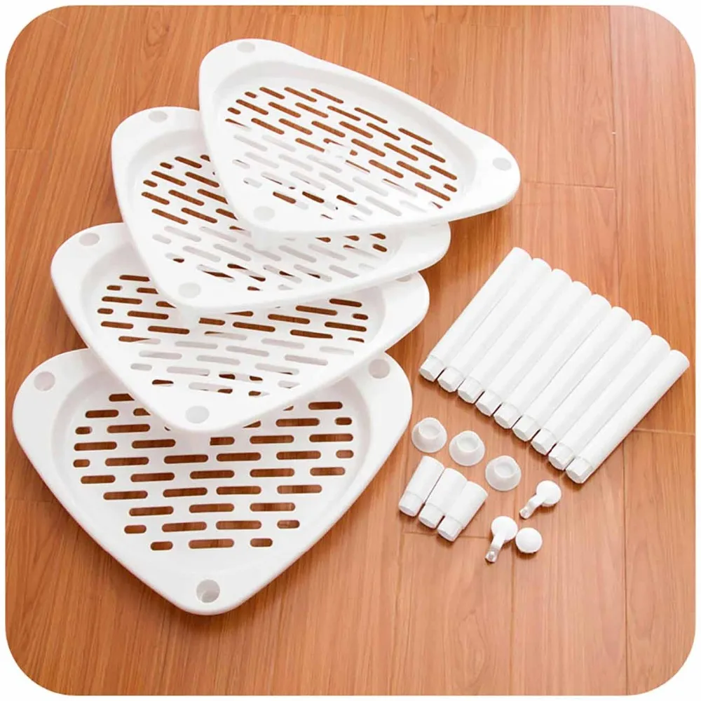 

Bathroom Organizer Storage Rack Gap Holder 4 Layers Bathroom Self Kitchen Assembled Storage Rack for Dishes Pot Kitchen Tools