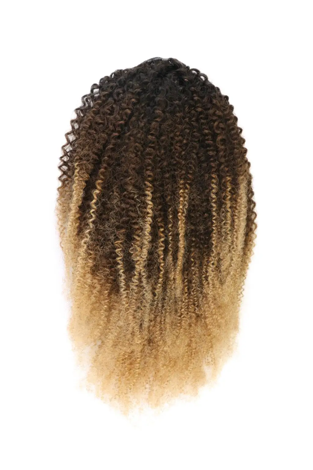 

Ombre 99J Burgundy Hair Afro Kinky Curly Ponytail Human Hair Extensions Drawstring Ponytails Brazilian Remy Hair Extensions