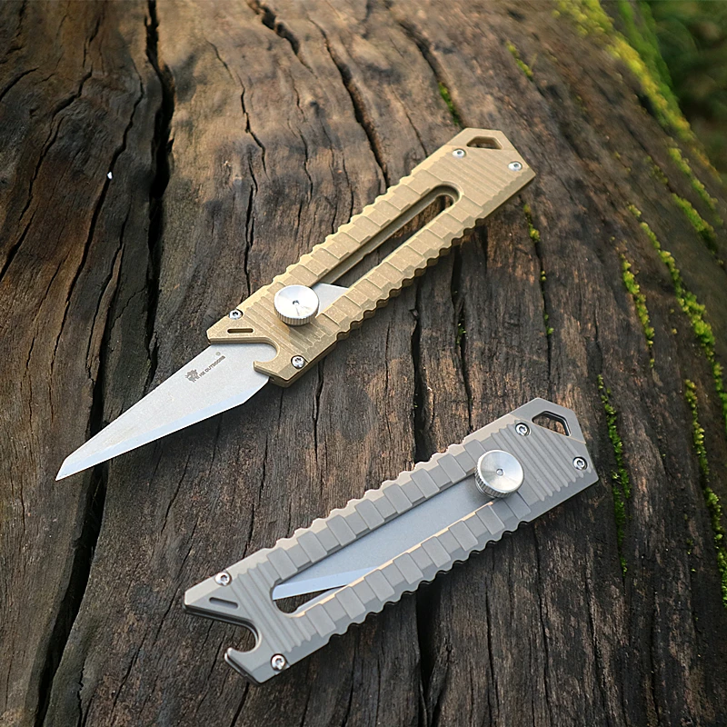 

Titanium Alloy Knife Multi-function Combination Tool Portable EDC Utility Knife Demolition Express Paper Cutter the box cutter