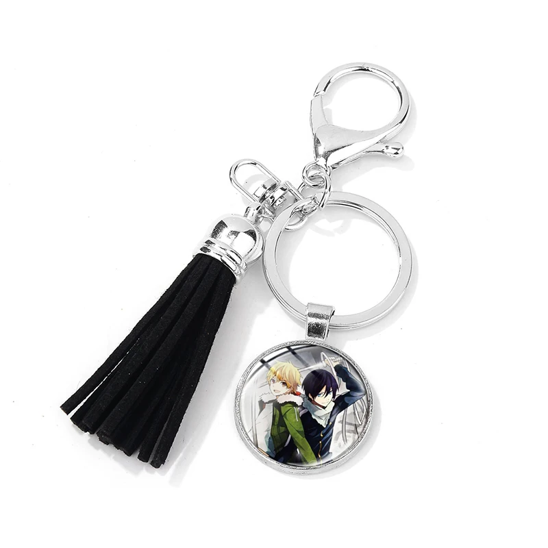 Style 4 SONGDA аниме Noragami Aragoto Yato Lki hijori Yukine Брелок высокого качества 3D печатное стеклянное искусство Подвеска Брелок для ключей с кисточкой держатель - Цвет: Style 4