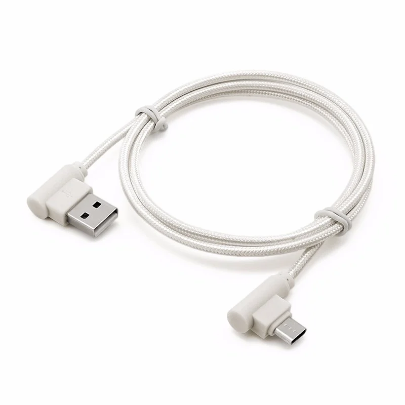 Горячая нейлоновая USB 3 1 Type C 90 градусов с прямым углом к 2 0 типа быстрой зарядки и