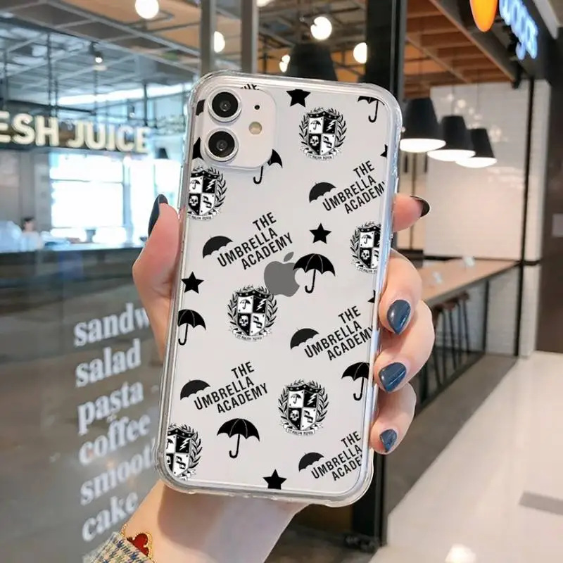 

Umbrella Academy Five Aidan Gallagher Phone Case Transparent for iPhone 11 12 mini pro XS MAX 8 7 6 6S Plus X 5S SE 2020 XR