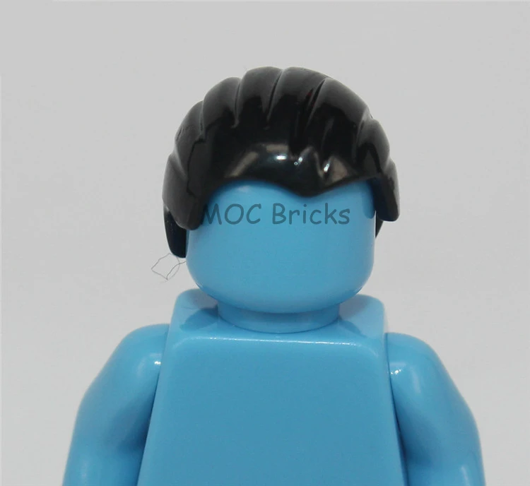 1005A 10 шт./лот кубики Moc DIY фигурки части мужские волосы Мини Аксессуары для кукол развивающие строительные блоки игрушки для детей рождественские подарки - Цвет: 1005A