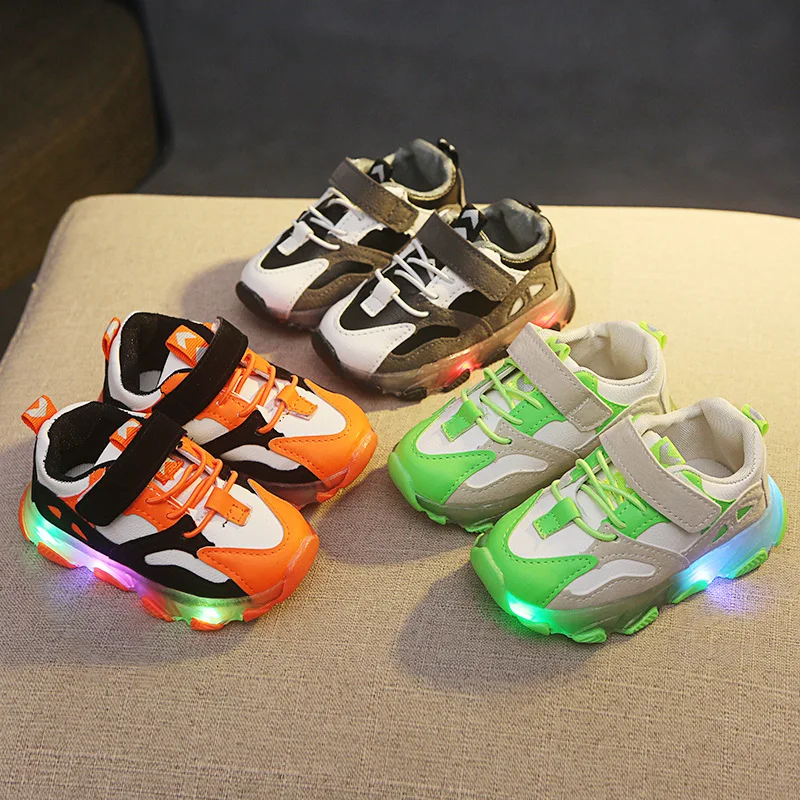 

2021 Autumn New Children's Led Light Shoes Children's 1-5 Year Old Boys' Sports Shoes Children's Toddler Shoes