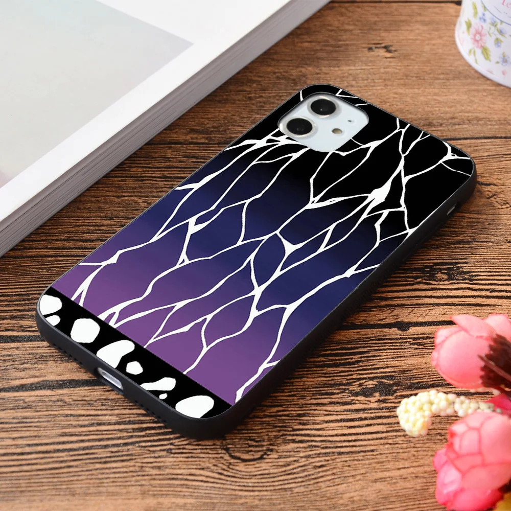

For iPhone Shinobu haori dark Soft TPU border Apple iPhone Case